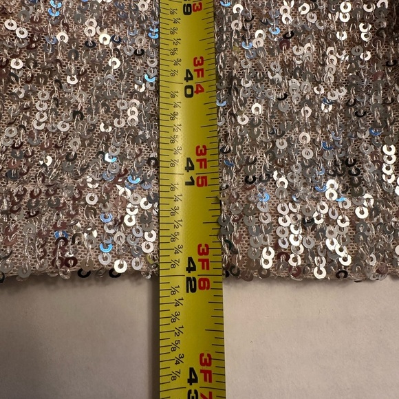 NWT Baltic Born Annabel Sequin Midi Dress Size XS Ivory Sequins Lined Stretch - Picture 16 of 16